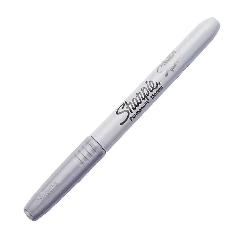 Sharpie Metallic Permanent Markers, Fine Point, Metallic Silver, 36 Count